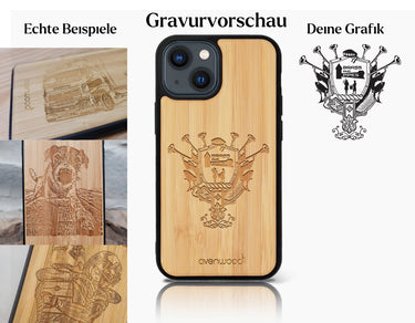 INDIVIDUELL iPhone 14 Bambus-Kunststoff